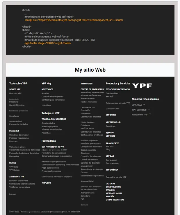 YPF Footer